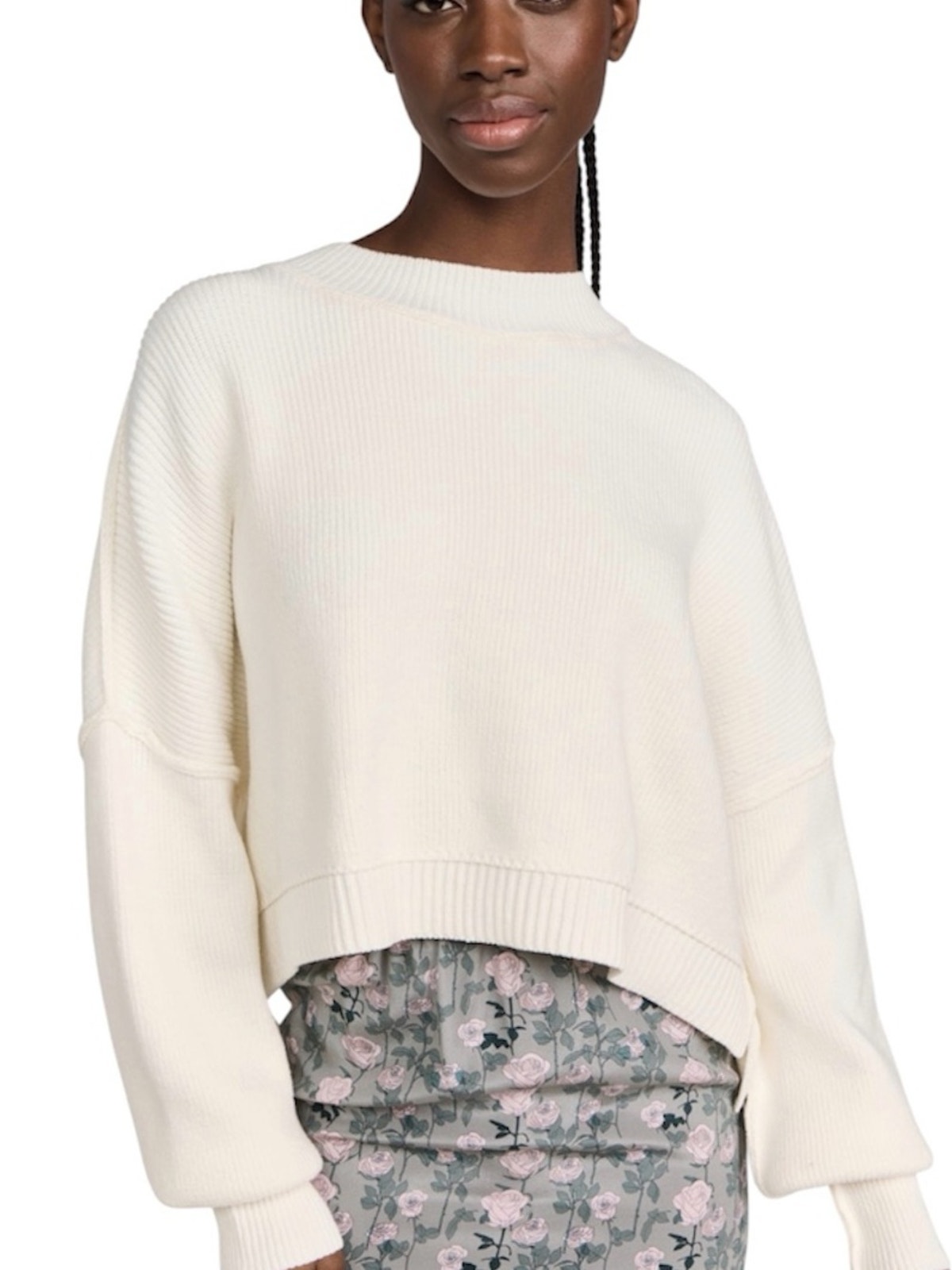 Free People Easy Crop Pullover Sweater, Creamy White, Easy, Casual, Weekend, S